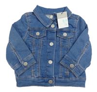 Nové - Modrá riflová bunda s kapsami Primark