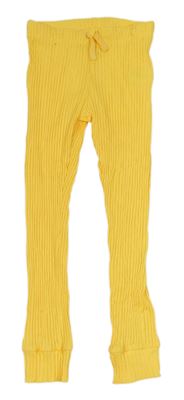 Tmavožluté žebrované tepláky RESERVED