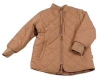 Starorůžová šusťáková prošívaná zateplená parka Name it