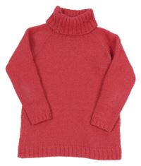 Růžový svetrový rolák H&M