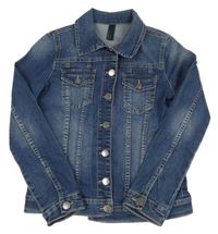 Tmavomodrá riflová bunda Benetton