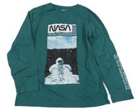 Tmavozelené triko s fotkou NASA Next