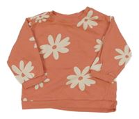 Korálová mikina s kytičkami H&M