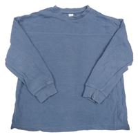 Modrošedá žebrovaná mikina F&F