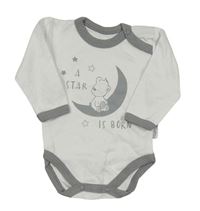Bílo-šedé body s medvídkem 