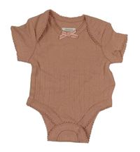 Starorůžové žebrované body s dirkovaným vzorem Mamas&Papas