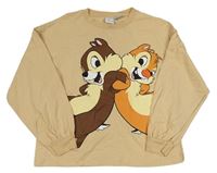 Béžové crop triko Chip a Dale Zara