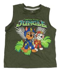 Khaki tílko s Paw Patrol zn. Nickelodeon