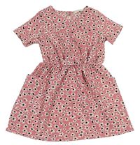 Růžové šaty s kytičkami zn. Primark