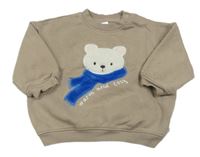 Béžová mikina s medvídkem H&M