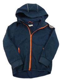 Tmavomodrá softshellová bunda s odepínací kapucí H&M