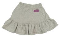 Šedá melírovaná tepláková sukně s nápisem H&M