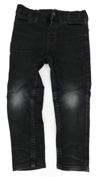 Černé slim fit rifle H&M