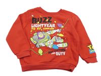 Červená mikina s Buzzem Disney