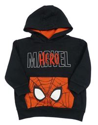 Černá mikina se Spider-manem a kapucí George 
