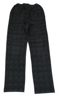 Tmavošedé kostkované kalhoty S. Oliver 