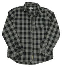 Šedo-černá kostkovaná košile F&F