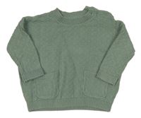 Světlezelený vzorovaný svetr Next 