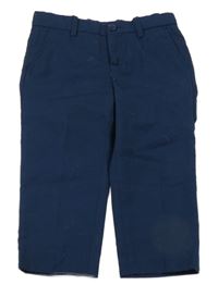 Tmavomodré společenské kalhoty H&M