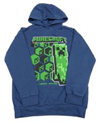 Tmavomodrá mikina s Minecraft s kapucí Primark