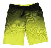 Neonově žluto-černé sportovní kraťasy C&A