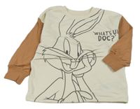 Smetanovo-světlehnědá mikina s Bugs Bunnym sinsay