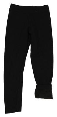 Černé teplákové zateplené legíny PRIMARK