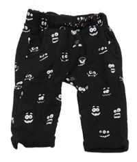 Černé melírované turecké tepláky s příšerkami C&A