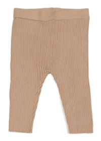 Pudrové žebrované úpletové tepláky F&F