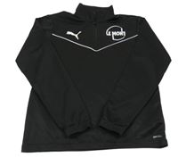 Černá funkční sportovní mikina s logem PUMA