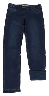 Tmavomodré skinny podšité rifle POCOPIANO