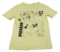 Světležluté tričko s Pikachu H&M