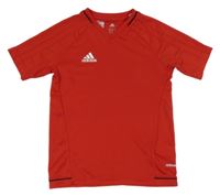 Červené funkční sportovní tričko Adidas