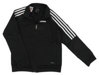 Černo-bílá thermo propínací mikina Adidas