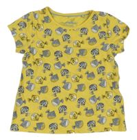 Žluté tričko s rybičkami lupilu