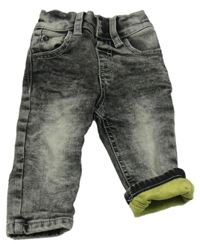 Tmavošedé plísňové teplákové podšité rifle Denim Co.