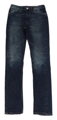 Tmavomodré skinny fit rifle H&M