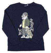 Tmavomodrá mikina s pejskem name it.