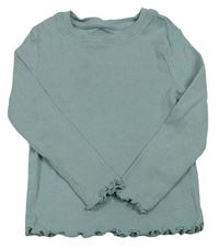 Světlezelené žebrované triko Primark