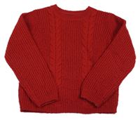 Tmavočervený svetr OVS