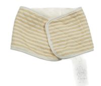 Nové - Béžovo-krémový prošívaný pruhovaný nákrčník