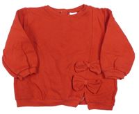 Červená mikina s mašlemi Next