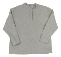 Šedá melírovaná žebrovaná mikina F&F