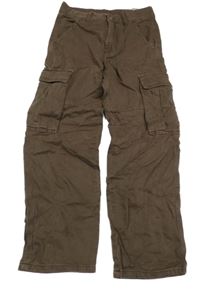 Nové - Hnědé cargo rifle H&M