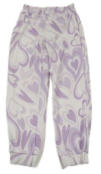 Lila tepláky se srdíčky Primark