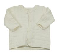 Smetanová prošívaná propínací mikina Primark