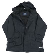 Černá šusťáková jarní funkční bunda s kapucí Mountain Warehouse
