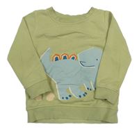 Světlezelená mikina s dinosaurem George