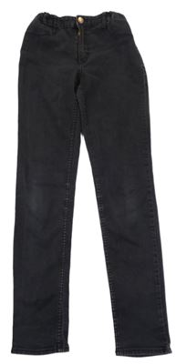 Černé skinny fit rifle H&M