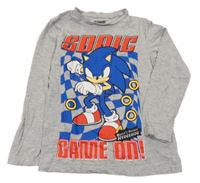 Šedé melírované triko se Sonicem C&A